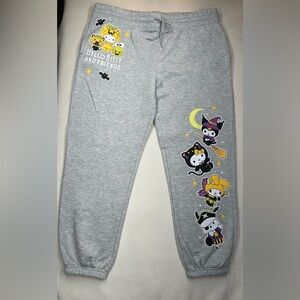 Sanrio Hello Kitty & Friends Women's Halloween Graphic Print Sweatpants - Gray